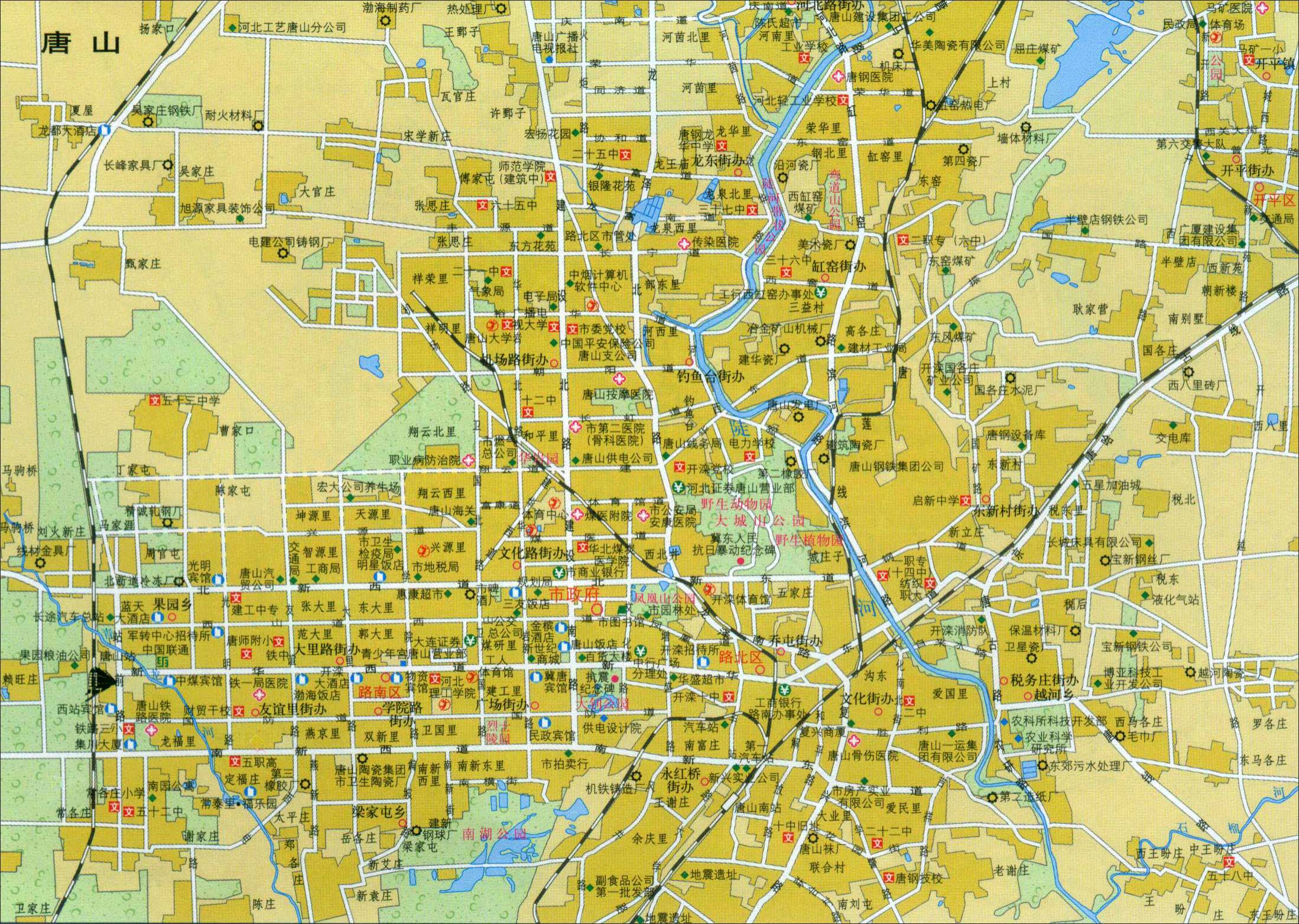 唐山市最新地图概览，城市脉络与变迁的揭示